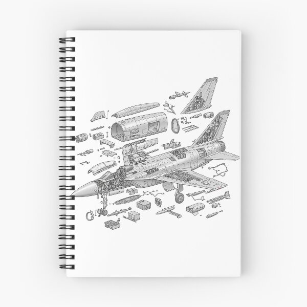 Item preview, Exploded View of a Fighter Jet designed and sold by newvisionart191.