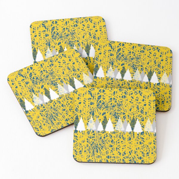 Item preview, Golden Christmas forest designed and sold by Ginger Tea Studio.