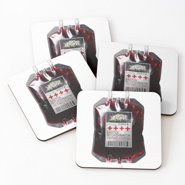 Item preview, Bastek Intoksynator rap album cover blood bag design designed and sold by  [HOT TECHNO NEAR YOU] Studios.