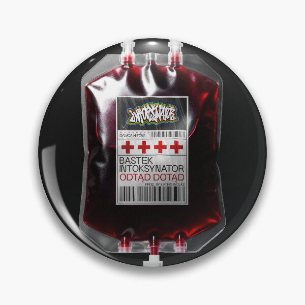 Item preview, Bastek Intoksynator rap album cover blood bag design designed and sold by  [HOT TECHNO NEAR YOU] Studios.
