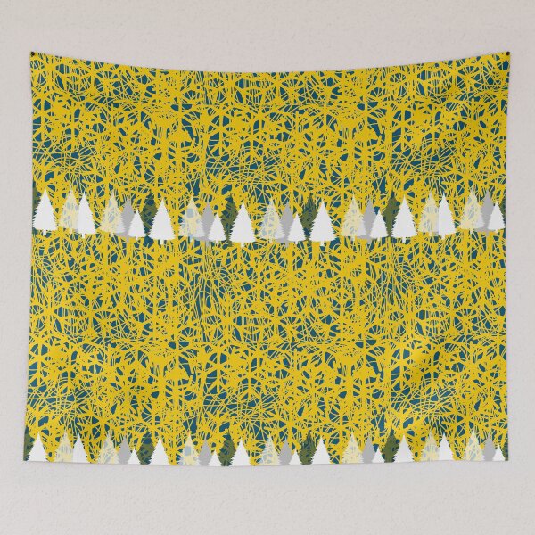 Item preview, Golden Christmas forest designed and sold by Ginger Tea Studio.
