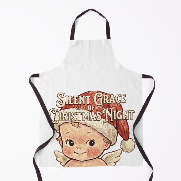 Item preview, Silent Grace of Christmas Night - Vintage Cute Angel Cherub designed and sold by Hen-C-Art.