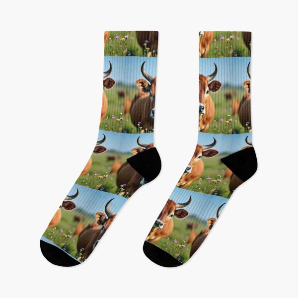 Item preview, Field Gaze Longhorn – Artistic Illustration designed and sold by TreatLLC.