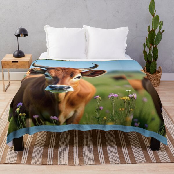 Item preview, Field Gaze Longhorn – Artistic Illustration designed and sold by TreatLLC.