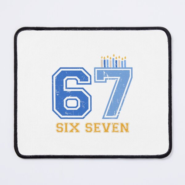Item preview, Hanukkah Sixty Seven Menorah Holiday Blue designed and sold by nojany.
