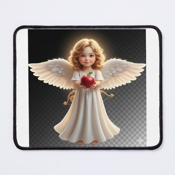 Item preview, Charming Angel with Apple – Tender Design for Valentine's Day and Christmas designed and sold by Studiocolors.