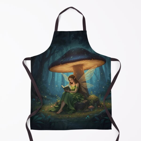 Item preview, Enchanted Night Fairy Reading a Book designed and sold by FairyJournal.