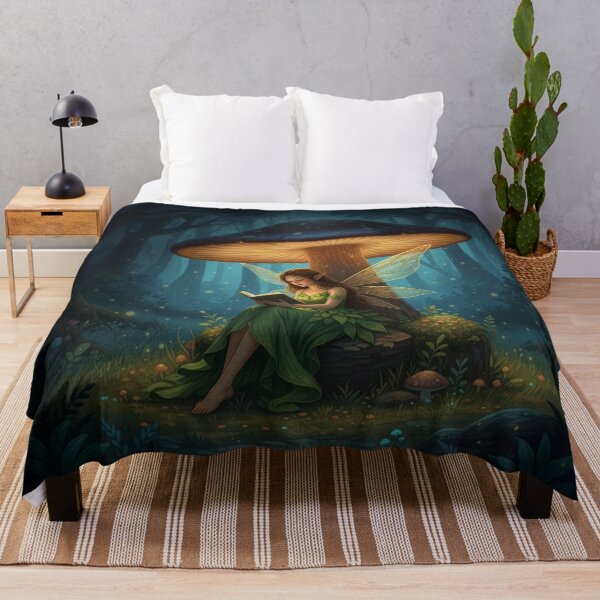 Item preview, Enchanted Night Fairy Reading a Book designed and sold by FairyJournal.
