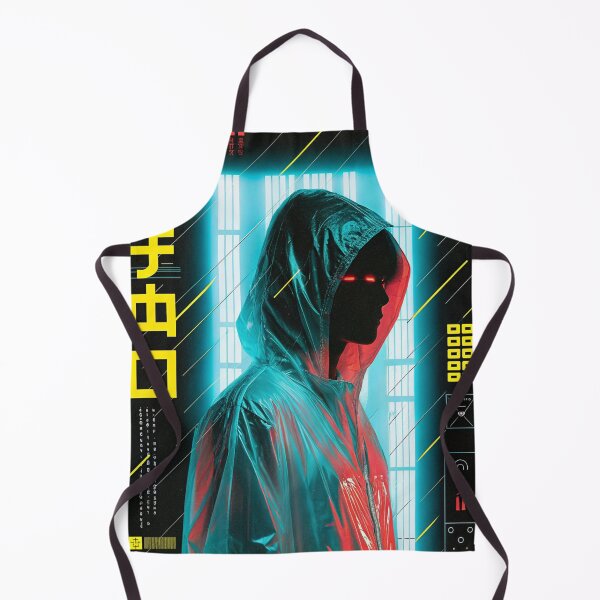 Item preview, Futuristic Japanese Poster: Digital Cult Icon Portrait designed and sold by Raw-Ink.