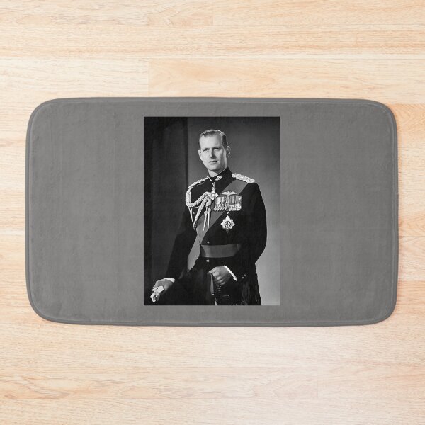 Item preview, PRINCE-PHILIP-BLACK-AND-WHITE-MEMORIAL-RIP-DEATH-UNIFORM-YOUNG designed and sold by JanKern.