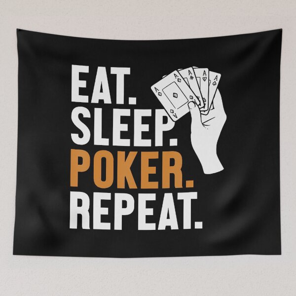 Item preview, Eat Sleep Poker Repeat Texas Holdem Poker Hands Player Poker designed and sold by TiffanyLucia.