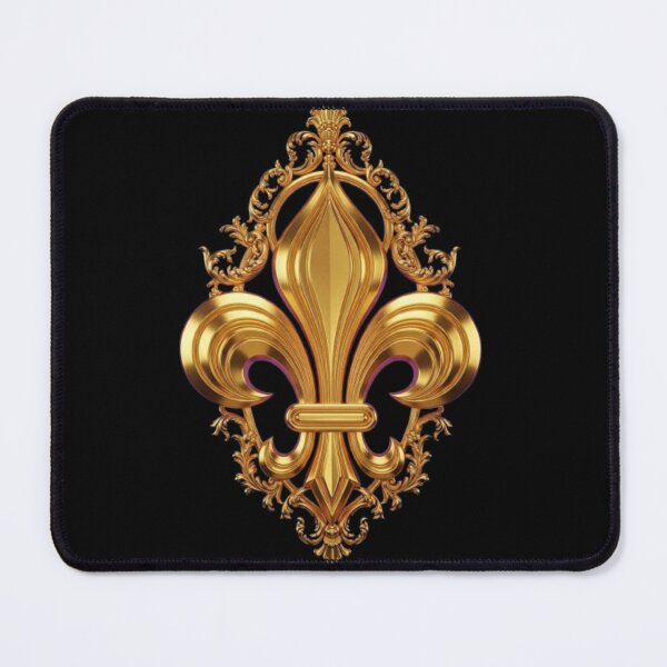 Item preview, Fleur De Lys French Royalty Gold Bourbon Heraldic Royal France designed and sold by ProjectNoah.
