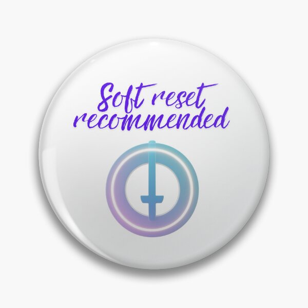 Item preview, Soft Reset Recommended Message funny tech quote designed and sold by SloganSauce.