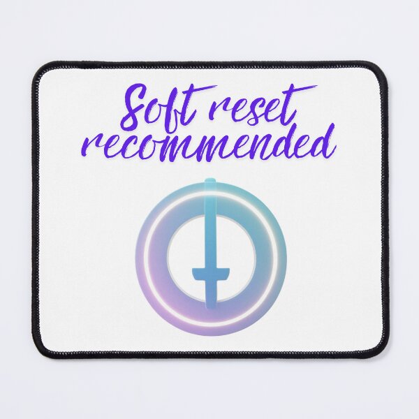 Item preview, Soft Reset Recommended Message funny tech quote designed and sold by SloganSauce.