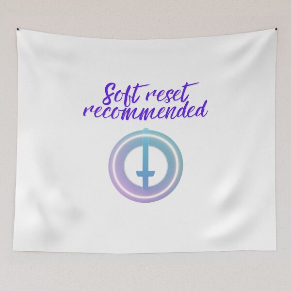 Item preview, Soft Reset Recommended Message funny tech quote designed and sold by SloganSauce.