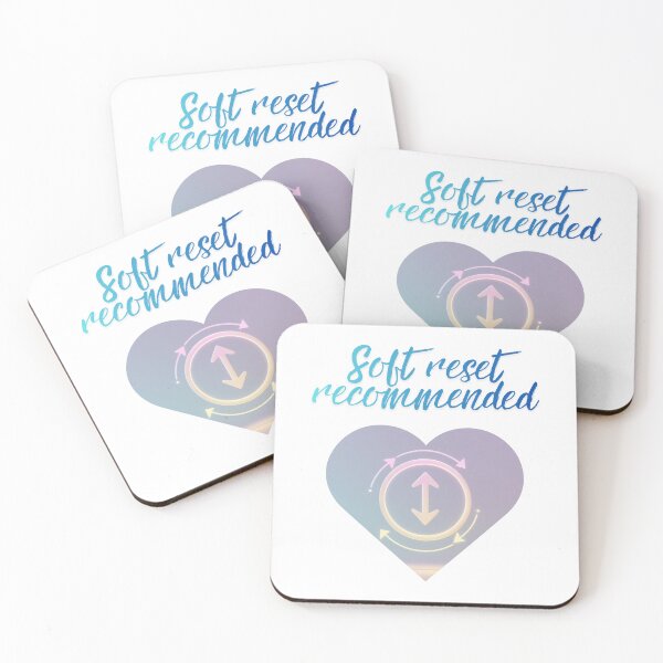 Item preview, Soft Reset Recommended Message daily stress designed and sold by SloganSauce.