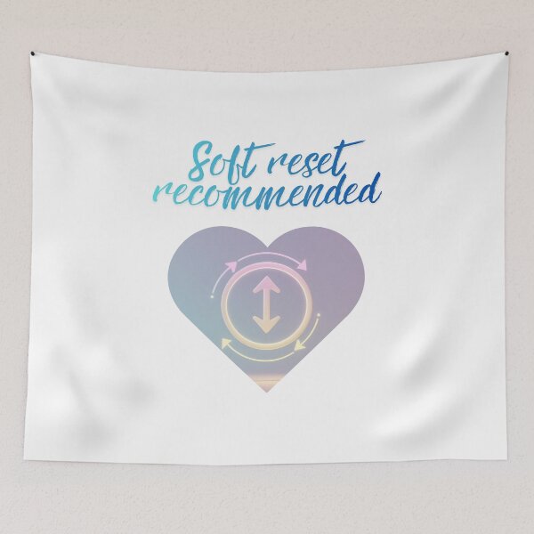 Item preview, Soft Reset Recommended Message daily stress designed and sold by SloganSauce.