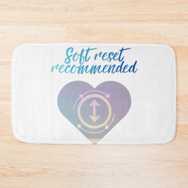 Item preview, Soft Reset Recommended Message daily stress designed and sold by SloganSauce.