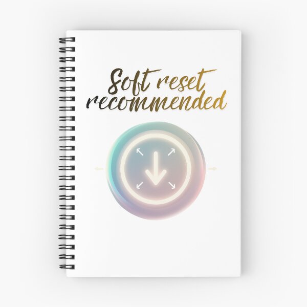 Item preview, Soft Reset Recommended Message witty saying designed and sold by SloganSauce.