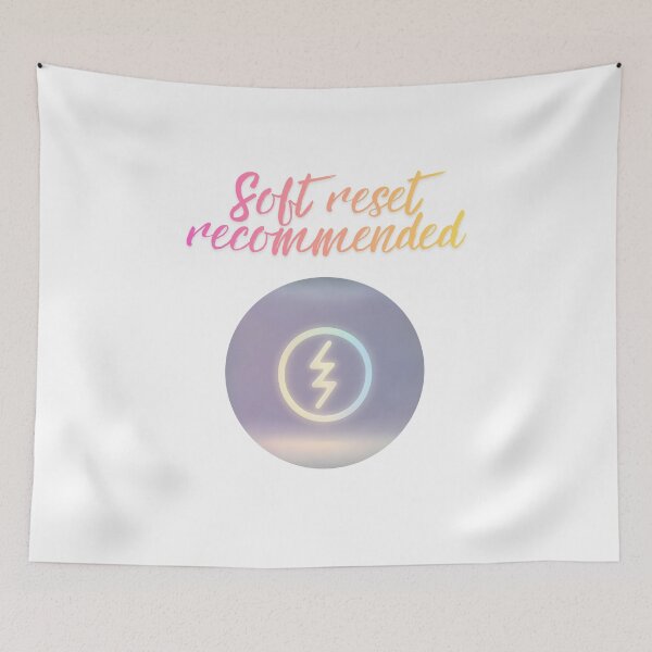 Item preview, Soft Reset Recommended Message trending quote designed and sold by SloganSauce.