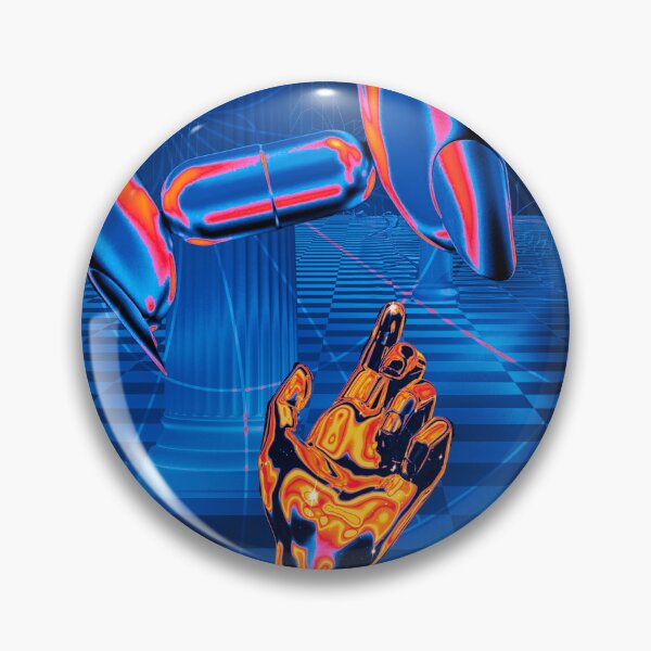 Item preview, Futuristic art work with pill and hand designed and sold by  [HOT TECHNO NEAR YOU] Studios.