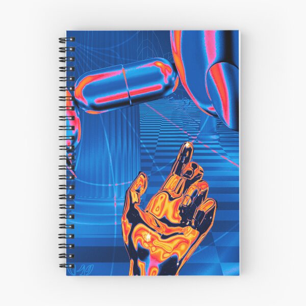 Item preview, Futuristic art work with pill and hand designed and sold by  [HOT TECHNO NEAR YOU] Studios.