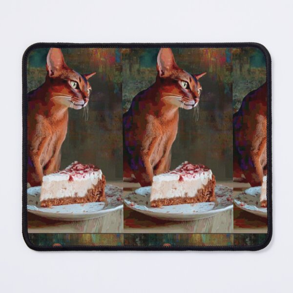 Item preview, Cheesecake Stare Abyssinian – Artistic Illustration designed and sold by TreatLLC.