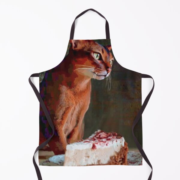 Item preview, Cheesecake Stare Abyssinian – Artistic Illustration designed and sold by TreatLLC.