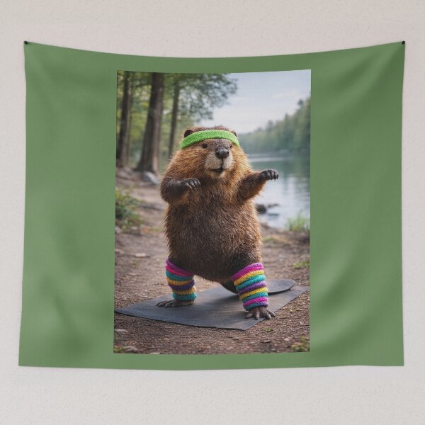 Item preview, Beaver Does His Morning Aerobic Workout designed and sold by Tridentulus.