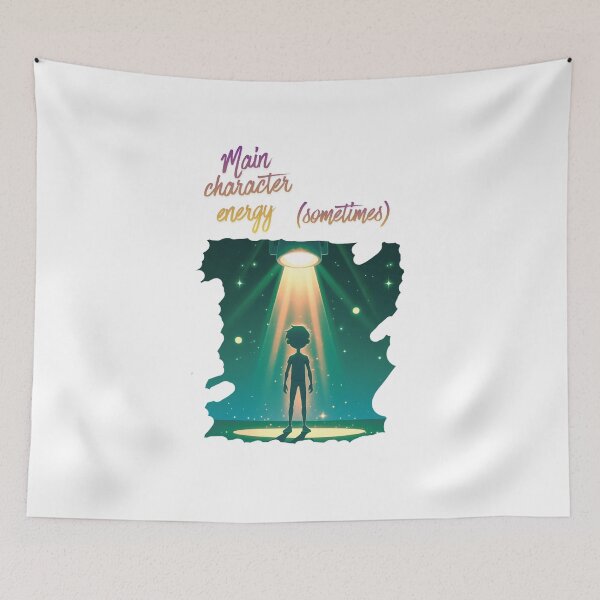 Item preview, Main Character Energy Sometimes lifestyle quote designed and sold by SloganSauce.