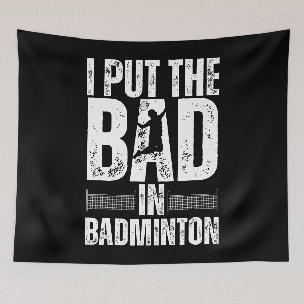 Item preview, Funny Badminton Art For Shuttlecock Sport Player designed and sold by TaraLiliana.