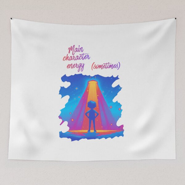 Item preview, Main Character Energy Sometimes confident vibes designed and sold by SloganSauce.