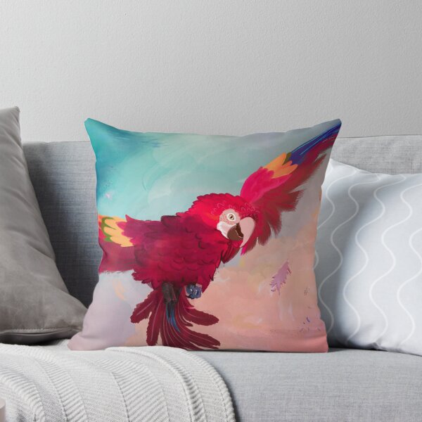 Item preview, Rainbow Macaw painting designed and sold by ChakraDragons.