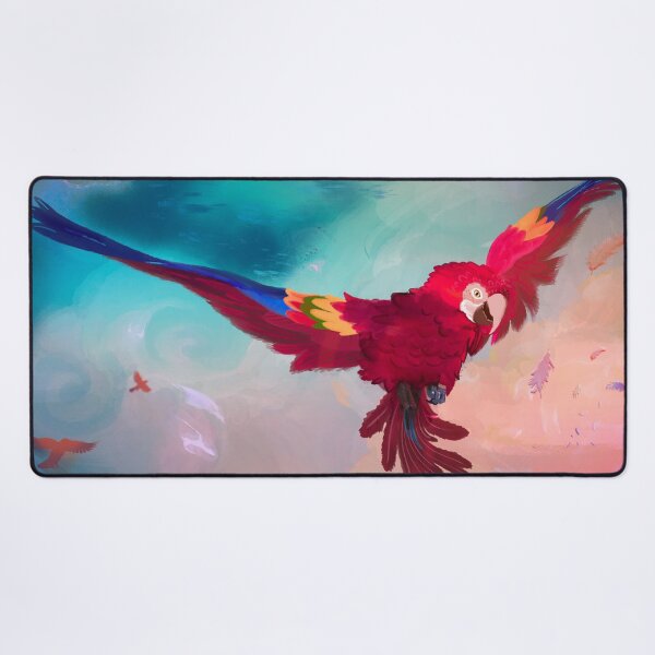 Item preview, Rainbow Macaw painting designed and sold by ChakraDragons.