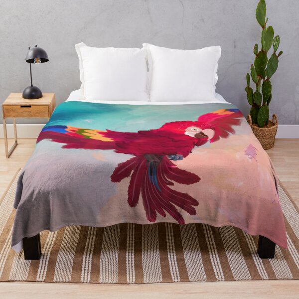 Item preview, Rainbow Macaw painting designed and sold by ChakraDragons.