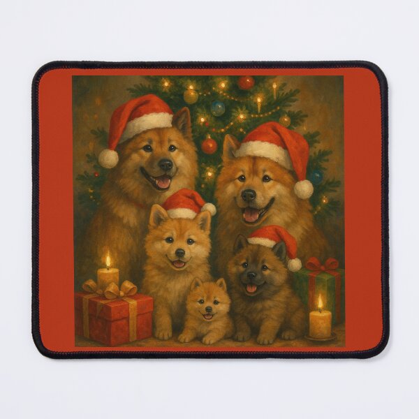 Item preview, Eurasier – A Dog Family in Christmas Magic designed and sold by LegademaArt.