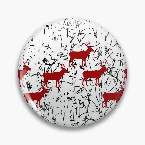 Item preview, Reindeer in snow storm designed and sold by Ginger Tea Studio.
