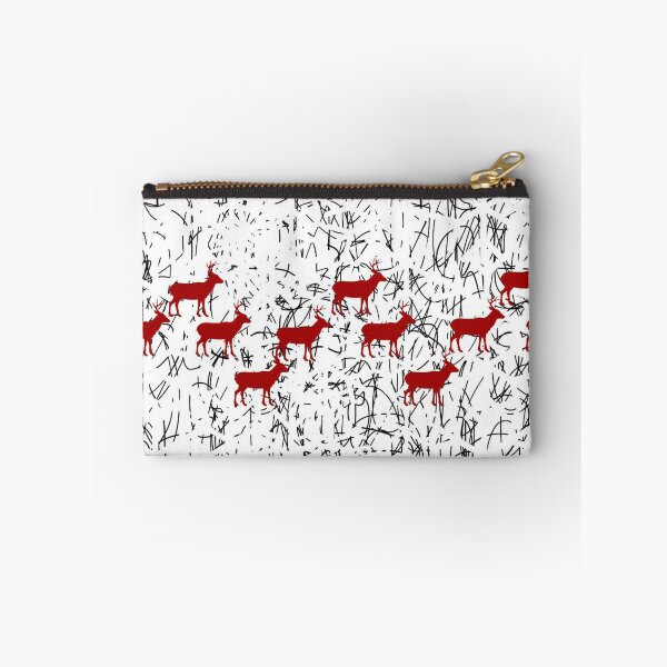 Item preview, Reindeer in snow storm designed and sold by Ginger Tea Studio.