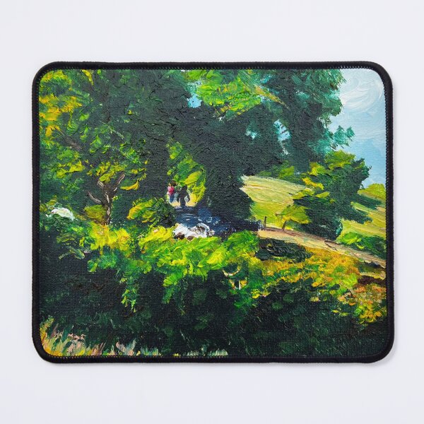 Item preview, Herding on Collins Lane, Islandmagee, oil and acrylic on canvas board, 8 x 8 inches © Laura Butler designed and sold by Laura Butler.