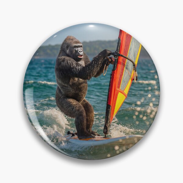 Item preview, Windsurfin' Gorilla designed and sold by Tridentulus.