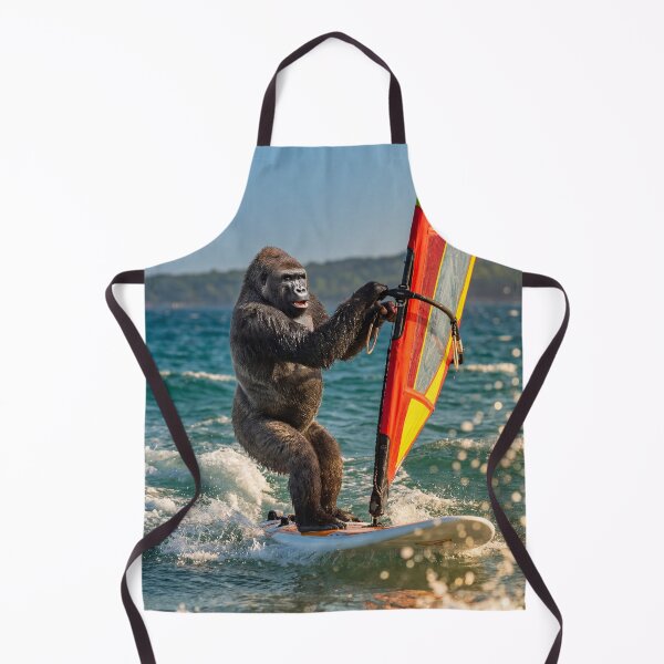 Item preview, Windsurfin' Gorilla designed and sold by Tridentulus.