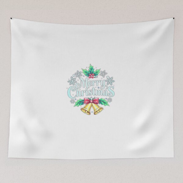Item preview, Colorful Merry Christmas Typography – Festive Reindeer & Floral Holiday Design designed and sold by Sweet Dreams & Fantasia.
