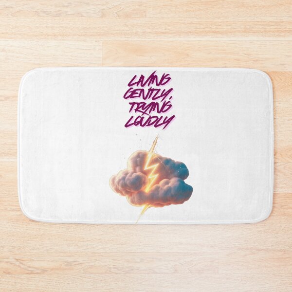 Item preview, Living Gently Trying Loudly designed and sold by SloganSauce.