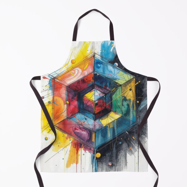 Item preview, Vibrant Geometric Cube Explosion designed and sold by Harmonic_Layers.