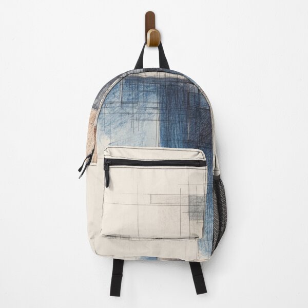 Item preview, Maritime Blue Geometric Sketch designed and sold by Harmonic_Layers.
