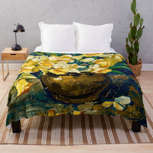 Item preview, Van Gogh Bowl with Daffodils  designed and sold by Vicky Brago-Mitchell®.