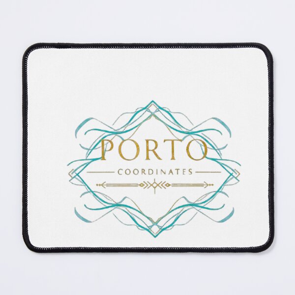 Item preview, Porto Coordinates Design • Elegant Portuguese Azulejo Art designed and sold by vivaportugalstore.