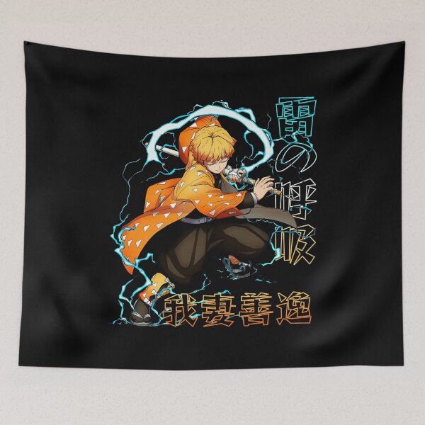 Item preview, demon slayer zenitsu  designed and sold by messylight.