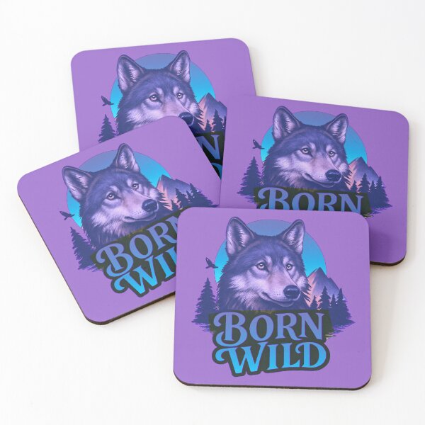 Item preview, Born Wild – Neon Wolf Spirit Tee for Kids designed and sold by leyfinder.