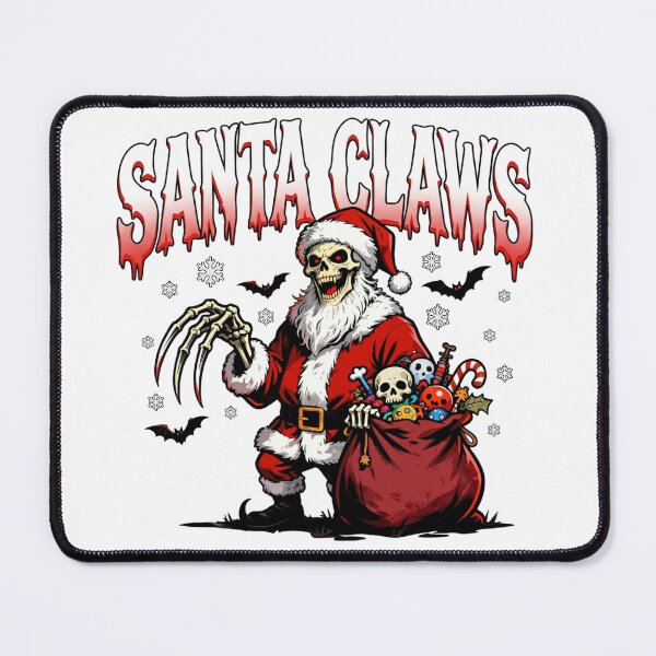 Item preview, Santa Claws Horror Christmas Skeleton Santa | Creepy Holiday Mashup Artwork designed and sold by WayoftheWater.